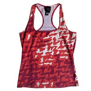 Just Cavalli Pink Camo Racerback Tank Top Women’s M Roberto Cavalli Y2K